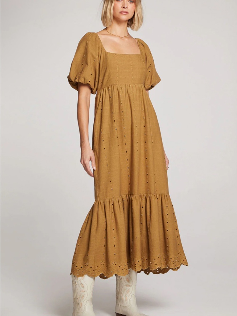 NWOT Anthropologie Saltwater Luxe Mela Cotton Midi Dress Size Small
